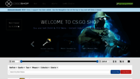 What Csgoshop.com website looked like in 2018 (5 years ago)