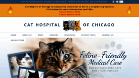 What Cathospitalofchicago.com website looked like in 2018 (5 years ago)