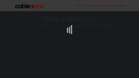 What Cableicons.com website looked like in 2018 (5 years ago)