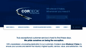 What Cordeck.com website looked like in 2018 (5 years ago)