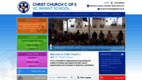 What Christchurchinfants.co.uk website looked like in 2018 (5 years ago)