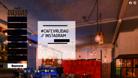 What Cafevrijdagamsterdam.nl website looked like in 2018 (5 years ago)