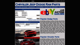 What Chryslerjeepdodgeparts.com website looked like in 2018 (5 years ago)