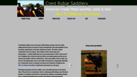 What Crestridgesaddlery.com website looked like in 2018 (5 years ago)