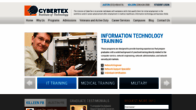 What Cybertex.edu website looked like in 2018 (5 years ago)