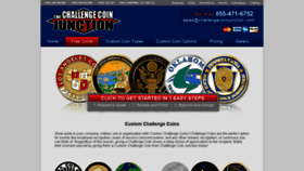What Challengecoinjunction.com website looked like in 2018 (5 years ago)