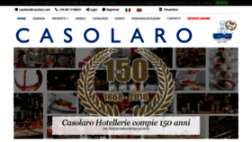 What Casolaro.it website looked like in 2018 (5 years ago)
