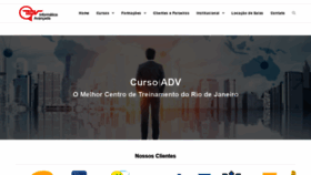What Cursoadv.com.br website looked like in 2018 (5 years ago)