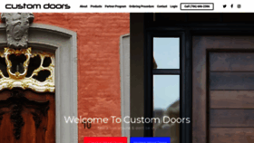 What Customdoors.com website looked like in 2018 (5 years ago)