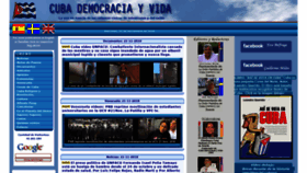What Cubademocraciayvida.org website looked like in 2018 (5 years ago)