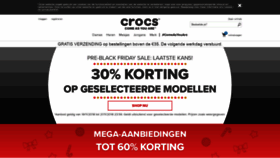 What Crocs.nl website looked like in 2018 (5 years ago)