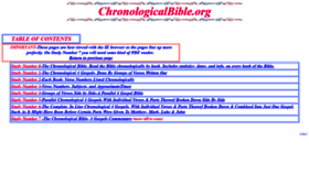 What Chronologicalbible.org website looked like in 2018 (5 years ago)
