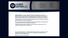 What Contentllc.com website looked like in 2018 (5 years ago)