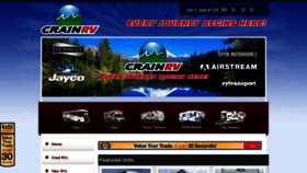 What Crainrv.com website looked like in 2018 (5 years ago)