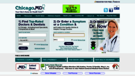 What Chicago.md website looked like in 2018 (5 years ago)