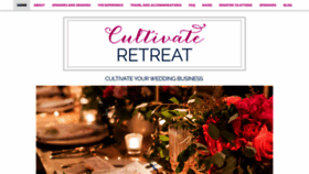 What Cultivateretreat.com website looked like in 2018 (5 years ago)