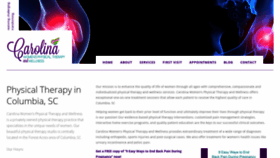 What Carolinawomensphysicaltherapy.com website looked like in 2018 (5 years ago)