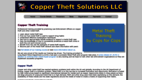 What Copperthefttraining.com website looked like in 2018 (5 years ago)