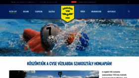 What Cvsevizilabda.hu website looked like in 2018 (5 years ago)
