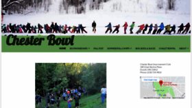 What Chesterbowl.org website looked like in 2018 (5 years ago)