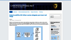 What Cyberseguridad.net website looked like in 2018 (5 years ago)