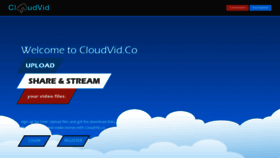What Cloudvid.co website looked like in 2018 (5 years ago)