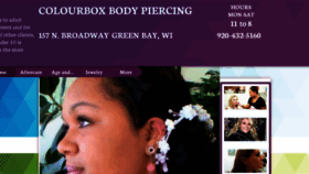 What Colourboxpiercing.com website looked like in 2018 (5 years ago)
