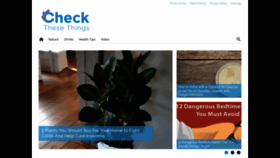 What Checkthesethings.com website looked like in 2018 (5 years ago)