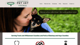 What Compassionatepetvet.com website looked like in 2018 (5 years ago)