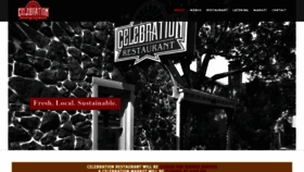 What Celebrationrestaurant.com website looked like in 2018 (5 years ago)