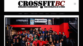 What Crossfitbc.com website looked like in 2018 (5 years ago)