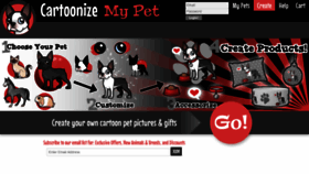 What Cartoonizemypet.com website looked like in 2018 (5 years ago)