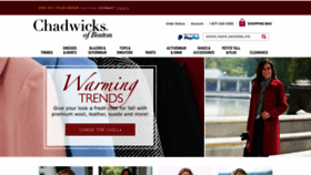 What Chadwicks.com website looked like in 2018 (5 years ago)