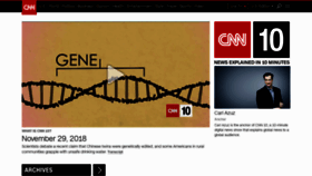 What Cnn10.com website looked like in 2018 (5 years ago)