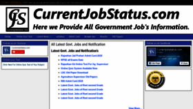 What Currentjobstatus.com website looked like in 2018 (5 years ago)