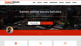 What Customwebsite.nl website looked like in 2018 (5 years ago)