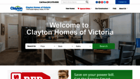 What Claytonhomesvictoria.com website looked like in 2018 (5 years ago)