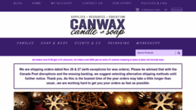 What Canwax.com website looked like in 2018 (5 years ago)