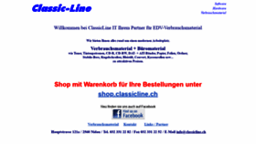What Classicline.ch website looked like in 2018 (5 years ago)