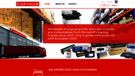 What Copymax.ee website looked like in 2018 (5 years ago)