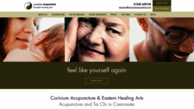 What Coriniumacupuncture.co.uk website looked like in 2018 (5 years ago)