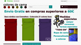 What Coloresdecama.com website looked like in 2018 (5 years ago)