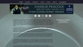 What Charliepeacock.com website looked like in 2018 (5 years ago)