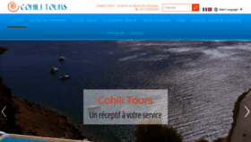 What Cohilitours.com website looked like in 2018 (5 years ago)