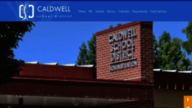 What Caldwellschools.org website looked like in 2018 (5 years ago)