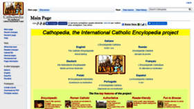 What Cathopedia.org website looked like in 2018 (5 years ago)