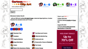 What Cartoon-clipart.co website looked like in 2018 (5 years ago)