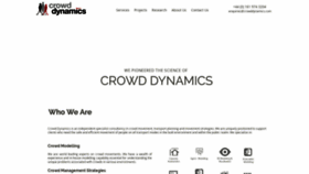 What Crowddynamics.com website looked like in 2018 (5 years ago)