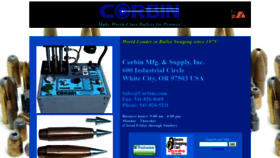 What Corbins.com website looked like in 2018 (5 years ago)