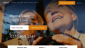 What Ceracare.co.uk website looked like in 2018 (5 years ago)